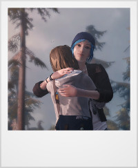 Max and Chloe hugging